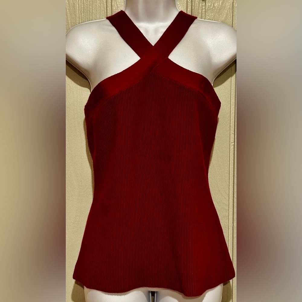 NWT. INC International Concepts Magenta Halter Knit Sweater - FINAL PRICE